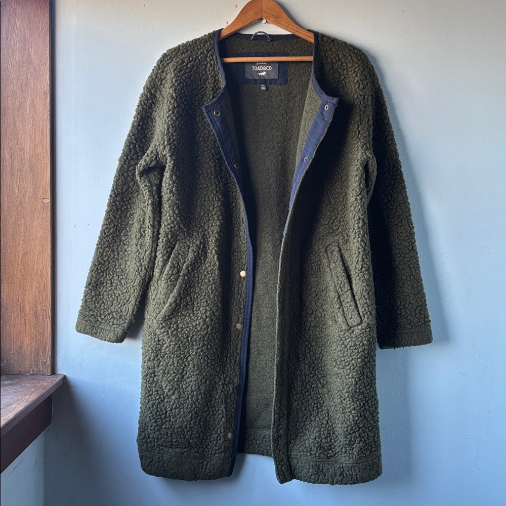 Toad & Co. Wool Blend Sespe Sherpa Jacket, M